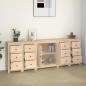 vidaXL Sideboard 230x35x80 cm Massivholz Kiefer vidaXL Sideboard 230x35x80 cm Massivholz Kiefer