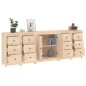 vidaXL Sideboard 230x35x80 cm Massivholz Kiefer vidaXL Sideboard 230x35x80 cm Massivholz Kiefer