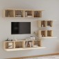vidaXL 6-tlg. TV-Schrank-Set Sonoma-Eiche Holzwerkstoff vidaXL 6-tlg. TV-Schrank-Set Sonoma-Eiche Holzwerkstoff