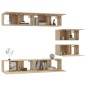 vidaXL 6-tlg. TV-Schrank-Set Sonoma-Eiche Holzwerkstoff vidaXL 6-tlg. TV-Schrank-Set Sonoma-Eiche Holzwerkstoff