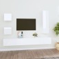 vidaXL 5-tlg. TV-Schrank-Set Hochglanz-Weiß Holzwerkstoff vidaXL 5-tlg. TV-Schrank-Set Hochglanz-Weiß Holzwerkstoff