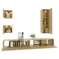 vidaXL 5-tlg. TV-Schrank-Set Sonoma-Eiche Holzwerkstoff vidaXL 5-tlg. TV-Schrank-Set Sonoma-Eiche Holzwerkstoff