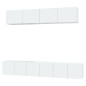 vidaXL 5-tlg. TV-Schrank-Set Hochglanz-Weiß Holzwerkstoff vidaXL 5-tlg. TV-Schrank-Set Hochglanz-Weiß Holzwerkstoff
