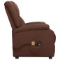 Massagesessel mit Aufstehhilfe Braun Kunstleder Massagesessel mit Aufstehhilfe Braun Kunstleder