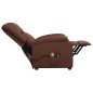 Massagesessel mit Aufstehhilfe Braun Kunstleder Massagesessel mit Aufstehhilfe Braun Kunstleder