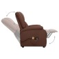 Massagesessel mit Aufstehhilfe Braun Kunstleder Massagesessel mit Aufstehhilfe Braun Kunstleder