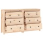 vidaXL Sideboard 140x35x80 cm Massivholz Kiefer vidaXL Sideboard 140x35x80 cm Massivholz Kiefer