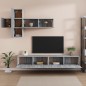 vidaXL 7-tlg. TV-Schrank-Set Grau Sonoma Holzwerkstoff vidaXL 7-tlg. TV-Schrank-Set Grau Sonoma Holzwerkstoff