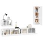 vidaXL 4-tlg. TV-Schrank-Set Weiß Holzwerkstoff vidaXL 4-tlg. TV-Schrank-Set Weiß Holzwerkstoff