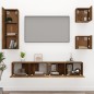 vidaXL 5-tlg. TV-Schrank-Set Räuchereiche Holzwerkstoff vidaXL 5-tlg. TV-Schrank-Set Räuchereiche Holzwerkstoff