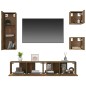 vidaXL 5-tlg. TV-Schrank-Set Räuchereiche Holzwerkstoff vidaXL 5-tlg. TV-Schrank-Set Räuchereiche Holzwerkstoff