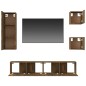 vidaXL 5-tlg. TV-Schrank-Set Räuchereiche Holzwerkstoff vidaXL 5-tlg. TV-Schrank-Set Räuchereiche Holzwerkstoff