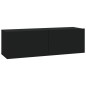vidaXL 6-tlg. TV-Schrank-Set Schwarz Holzwerkstoff vidaXL 6-tlg. TV-Schrank-Set Schwarz Holzwerkstoff