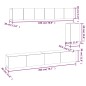 vidaXL 6-tlg. TV-Schrank-Set Schwarz Holzwerkstoff vidaXL 6-tlg. TV-Schrank-Set Schwarz Holzwerkstoff