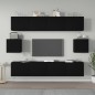 vidaXL 6-tlg. TV-Schrank-Set Schwarz Holzwerkstoff vidaXL 6-tlg. TV-Schrank-Set Schwarz Holzwerkstoff