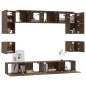 vidaXL 8-tlg. TV-Schrank-Set Braun Eichen-Optik Holzwerkstoff vidaXL 8-tlg. TV-Schrank-Set Braun Eichen-Optik Holzwerkstoff