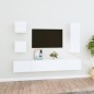 vidaXL 5-tlg. TV-Schrank-Set Weiß Holzwerkstoff vidaXL 5-tlg. TV-Schrank-Set Weiß Holzwerkstoff