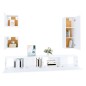 vidaXL 5-tlg. TV-Schrank-Set Weiß Holzwerkstoff vidaXL 5-tlg. TV-Schrank-Set Weiß Holzwerkstoff