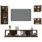 vidaXL 5-tlg. TV-Schrank-Set Braun Eichen-Optik Holzwerkstoff vidaXL 5-tlg. TV-Schrank-Set Braun Eichen-Optik Holzwerkstoff