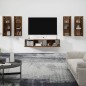 vidaXL 6-tlg. TV-Schrank-Set Braun Eichen-Optik Holzwerkstoff vidaXL 6-tlg. TV-Schrank-Set Braun Eichen-Optik Holzwerkstoff