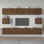vidaXL 6-tlg. TV-Schrank-Set Braun Eichen-Optik Holzwerkstoff vidaXL 6-tlg. TV-Schrank-Set Braun Eichen-Optik Holzwerkstoff