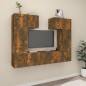 vidaXL 6-tlg. TV-Schrank-Set Räuchereiche Holzwerkstoff vidaXL 6-tlg. TV-Schrank-Set Räuchereiche Holzwerkstoff