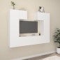 vidaXL 6-tlg. TV-Schrank-Set Weiß Holzwerkstoff vidaXL 6-tlg. TV-Schrank-Set Weiß Holzwerkstoff