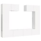 vidaXL 6-tlg. TV-Schrank-Set Hochglanz-Weiß Holzwerkstoff vidaXL 6-tlg. TV-Schrank-Set Hochglanz-Weiß Holzwerkstoff