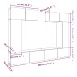 vidaXL 6-tlg. TV-Schrank-Set Hochglanz-Weiß Holzwerkstoff vidaXL 6-tlg. TV-Schrank-Set Hochglanz-Weiß Holzwerkstoff