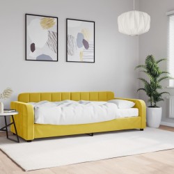 vidaXL Tagesbett mit Matratze Gelb 80x200 cm Samt