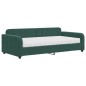 vidaXL Tagesbett mit Matratze Dunkelgrün 100x200 cm Samt vidaXL Tagesbett mit Matratze Dunkelgrün 100x200 cm Samt