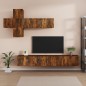 vidaXL 7-tlg. TV-Schrank-Set Räuchereiche Holzwerkstoff vidaXL 7-tlg. TV-Schrank-Set Räuchereiche Holzwerkstoff