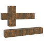 vidaXL 7-tlg. TV-Schrank-Set Räuchereiche Holzwerkstoff vidaXL 7-tlg. TV-Schrank-Set Räuchereiche Holzwerkstoff