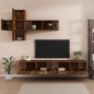 vidaXL 7-tlg. TV-Schrank-Set Räuchereiche Holzwerkstoff vidaXL 7-tlg. TV-Schrank-Set Räuchereiche Holzwerkstoff
