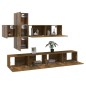 vidaXL 7-tlg. TV-Schrank-Set Räuchereiche Holzwerkstoff vidaXL 7-tlg. TV-Schrank-Set Räuchereiche Holzwerkstoff