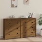 vidaXL Sideboard Honigbraun 140x35x80 cm Massivholz Kiefer vidaXL Sideboard Honigbraun 140x35x80 cm Massivholz Kiefer