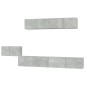 vidaXL 5-tlg. TV-Schrank-Set Betongrau Holzwerkstoff vidaXL 5-tlg. TV-Schrank-Set Betongrau Holzwerkstoff