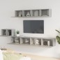 vidaXL 5-tlg. TV-Schrank-Set Betongrau Holzwerkstoff vidaXL 5-tlg. TV-Schrank-Set Betongrau Holzwerkstoff