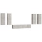 vidaXL 6-tlg. TV-Schrank-Set Betongrau Holzwerkstoff vidaXL 6-tlg. TV-Schrank-Set Betongrau Holzwerkstoff