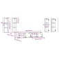 vidaXL 6-tlg. TV-Schrank-Set Betongrau Holzwerkstoff vidaXL 6-tlg. TV-Schrank-Set Betongrau Holzwerkstoff