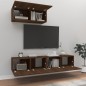 vidaXL 3-tlg. TV-Schrank-Set Braun Eichen-Optik Holzwerkstoff vidaXL 3-tlg. TV-Schrank-Set Braun Eichen-Optik Holzwerkstoff