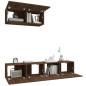 vidaXL 3-tlg. TV-Schrank-Set Braun Eichen-Optik Holzwerkstoff vidaXL 3-tlg. TV-Schrank-Set Braun Eichen-Optik Holzwerkstoff
