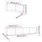 vidaXL 3-tlg. TV-Schrank-Set Braun Eichen-Optik Holzwerkstoff vidaXL 3-tlg. TV-Schrank-Set Braun Eichen-Optik Holzwerkstoff