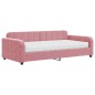 vidaXL Tagesbett mit Matratze Rosa 100x200 cm Samt vidaXL Tagesbett mit Matratze Rosa 100x200 cm Samt