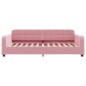 vidaXL Tagesbett mit Matratze Rosa 100x200 cm Samt vidaXL Tagesbett mit Matratze Rosa 100x200 cm Samt