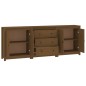 vidaXL Sideboard Honigbraun 210x35x80 cm Massivholz Kiefer vidaXL Sideboard Honigbraun 210x35x80 cm Massivholz Kiefer