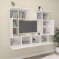 vidaXL 6-tlg. TV-Schrank-Set Hochglanz-Weiß Holzwerkstoff vidaXL 6-tlg. TV-Schrank-Set Hochglanz-Weiß Holzwerkstoff