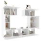 vidaXL 6-tlg. TV-Schrank-Set Hochglanz-Weiß Holzwerkstoff vidaXL 6-tlg. TV-Schrank-Set Hochglanz-Weiß Holzwerkstoff