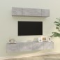 vidaXL 4-tlg. TV-Schrank-Set Betongrau Holzwerkstoff vidaXL 4-tlg. TV-Schrank-Set Betongrau Holzwerkstoff
