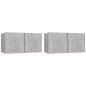 vidaXL 4-tlg. TV-Schrank-Set Betongrau Holzwerkstoff vidaXL 4-tlg. TV-Schrank-Set Betongrau Holzwerkstoff